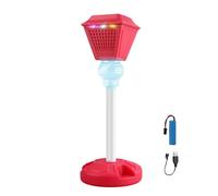 Máquina de burbujas en soporte - ABS 43-121cm ajustable | Con luz y música con diseño ajustable en altura del soplador de burbujas automático, uso en la playa para de cumpleaños en el jardín,