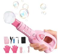 Máquina De Burbujas: Fabricante De Burbujas De 23 Cm, Juguete Eléctrico ABS, Soplador Automático De Música Ligera Recargable Que Crea Efectos Mágicos Para Niños, Familias, Fiestas, Actuaciones En Esce