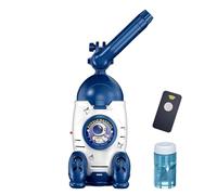 Máquina de Burbujas,Funciona con Pilas y con Luces | Máquina de Burbujas con Forma de Cohete,para Jardín, Playa, Camping, Piscina, Cumpleaños, Bodas, Regalos