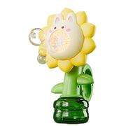 Máquina De Burbujas | Máquina Sopladora de Burbujas para Juegos Exteriores - Cabezal Móvil con Forma de Flor y Luces de Colores, Juegos al Aire Libre para Niños y Niñas
