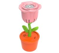 Máquina de burbujas operada por batería, máquina de burbujas automática | Rose Flower Bubble Maker Battery Operada con luces LED que cambian de color | Lindos juguetes al aire libre de verano portátil