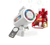 Máquina de Burbujas para - Control Remoto, Pilas y luz LED RGB - Máquina Sopladora De Burbujas,para Infantiles Cumpleaños Bodas Exterior Playa Piscina Césped