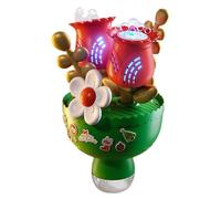 Máquina De Burbujas para Exteriores - Juego Interior Forma Ramo,Creador De Burbujas con Luces De Colores | para Fiestas Escuelas Parques Celebraciones Vacaciones Verano Parques Infantiles