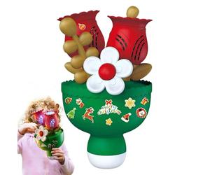 Máquina de burbujas para exteriores - Unidad en forma de ramo, Festival para, Entretenimiento al aire libre, Zona de juegos de verano, Salida jabonosa colorida con movimiento suave | Comprometer un