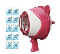 Máquina De Burbujas Para Niños - Máquina de Burbujas de Espuma para Fiestas | Juguetes de Verano Accionados por Viento para Juegos al Aire Libre con Solución para Niños y Niñas, Favoritos para Cumplea