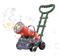 Máquina de burbujas para niños,Máquina de burbujas para cortacésped - Máquina creativa y divertida para hacer burbujas al aire libre - Juguete multiusos para empujar burbujas con luz y música para niñ