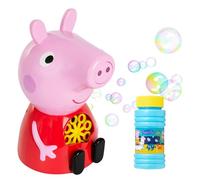 Máquina de burbujas Peppa Pig,Máquina para hacer burbujas,Máquina de burbujas para fiestas Peppa Bubble & Bonus Bubble Solution,Juguetes de casa de Peppa Pig en la colina,A partir de 3 años