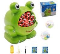 Máquina de Burbujas Rana Automática, Máquina de Burbujas para Niños, Maquina de Pompas de Rana, Pistola de Burbujas para Niños, Portátil Máquina de Hacer Burbujas para Fiestas, para Juegos Exterior