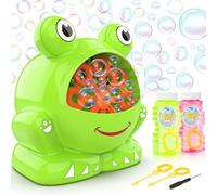 Máquina de Burbujas Rana Automática, Maquina Pompas Jabon Bubble Pomperos Niños Juguete de Baño para Bebés 3 4 5 6 7 Años Regalo Cumpleaños Juegos Infantil de Jardín Al Aire Libre