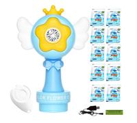 Máquina de burbujas recargable con luces LED, pulverizador de espuma para coche, baño, fiestas, jardín, cumpleaños, Navidad, juegos sensoriales, bodas