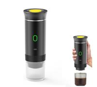 Máquina de café espresso eléctrica portátil 3 en 1, mini cafetera pequeña, cápsulas de autocalentamiento inalámbricas, máquina de café espresso para coche, hogar, oficina, camping, viajes, 3 en 1