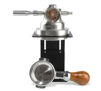 Máquina de café espresso semiautomática, cafetera neumática con cabezal de grupo, medidor de presión y válvula de alivio para uso doméstico y exterior