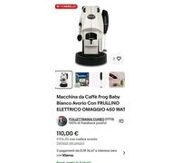 Máquina De Café Frog Baby Blanca Marfil Con BATIDORA ELÉCTRICA REGALO 450 WAT