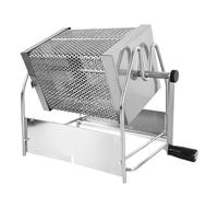 Máquina de café hecha a mano Rollo de café de acero sin acero, dispositivo de tostado de grano con manivela de mano | Máquina de café para tostar estufa para el hogar