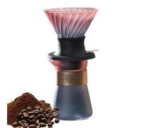 Máquina de café por | Verter sobre la | Hacer té Café Mano Maker Cup | Slow Brews Manual Goteador de Café | Mango de nogal Brew Drip Coffee Makerr Carafe para el hogar, Re