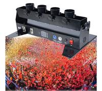Máquina de cañón de confeti Lanzador de confeti Cañón Cuatro Disparadores para eventos para bodas Fiestas Discotecas Conciertos Fiestas Clubes Bodas Teatros
