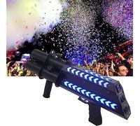 Máquina de cañón de confeti Máquina de confeti electrónica portátil con tres cabezales Adecuado para ambientes de bar, escenarios, celebraciones, bodas.