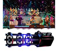 Máquina de cañón de confeti Máquina de confeti Lanzador Cañón LED Profesional Seis Boda Discoteca Espectáculo Club Escenario Fiesta Soplador