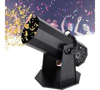 Máquina de cañón de confeti Máquina lanzadora de confeti Cañón Eléctrico 1500W Soplador de efectos Control remoto inalámbrico para Halloween, Efecto de escenario, DJ Conciertos Fiestas Cumpl