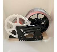 Máquina de cardado de lana, cardador manual de tambor ancho, tabla de mezcla de madera, peine de fieltro de manivela para cardar fibras de lana y proyectos de manualidades