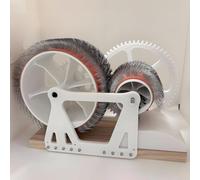 Máquina De Cardado De Lana, Cardadora De Tambor De Fieltro De Lana Manual Con Cepillo Flexible, Fácil De Operar, Mezcla Rápida De Colores, Para Fieltro De Lana Diy, Aficionados A Las Manualidad White