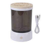Máquina de cepillo de maquillaje Máquina USB USB Visible Visible Rápido Dry Automático Portable Cosmético Cleaner para maquilladores profesionales y entusiastas ABS PC Silicone (Caqui)