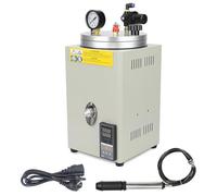 Máquina de cera de inyección de bomba, inyector de cera de cera al vacío for joyería con manómetro y mango de bomba, temperatura ajustable 0-100 ℃ Máquina for derretir cera,máquina fundición cera