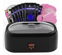 Máquina de cera de parafina para manos y pies con tapa de apertura automática, baño de parafina, fusión rápida de cera, control de temperatura de precisión, calentador de parafina de 4500 ml con 8