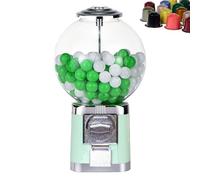 Máquina de chicle, dispensador de burbujas grande para bolas de 1.25 pulgadas, no requiere monedas, ideal para el hogar y tiendas minoristas, incluye almacenamiento de cápsulas de café