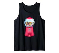 Máquina de chicles Dulce Candy Gumball Bubble Gum Machine Camiseta sin Mangas