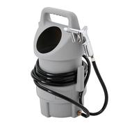 Máquina de chorro de arena de 50 LBS de capacidad de cubo de chorro de arena portátil gris Equipo de chorro de arena portátil adecuado para el chorro de metal y desciframiento de equipos de