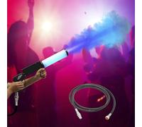 Máquina de chorro de CO2 LED, cañón de niebla de CO2 portátil con luces RGB, 3 colores, for escenarios, DJ, fiestas, bodas y Halloween.