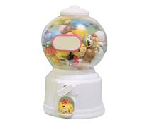 Máquina De Chorro De Gumball, Divertida Máquina Expendedora De Plástico Bola Popper Toy Fabrica De Chuches Maquina De Chicles para Niñas Y Niños Reuniones Familiares Fiestas De Cumpleaños (White)