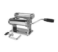 Máquina de cigüeñal de mano fabricante de pasta de pasta Manual de acero inoxidable fabricante de pastas con 7 ajustes de espesor Cabeza de corte dual para fideos caseros.