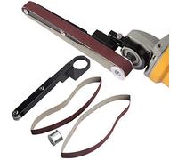 Máquina de cinta de arena modificada, amoladora eléctrica, accesorio de lijadora de aire, tubo adaptador de lijado con correas de lijado