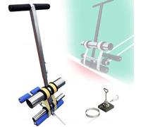 Máquina de cinta profesional para marcar canchas y campos, espaciado ajustable de 4 a 28 cm con asa, para pintar y mantener, incluye kit de círculos y rodillos