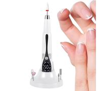 Máquina de clavos, molino de uñas eléctrico | 3 modos Pantalla LED ajustable Archivo de uñas Recargable inalámbrico - Dispositivo de shiner de Fingernail, pulidor de ponderación de pluma de manicura p