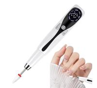 Máquina de clavos, molino de uñas eléctrico - 3 modos Pantalla LED recargable ajustable Archivo de uñas inalámbrica,Pulidor de alcantarilla de pluma de manicura, Grinder de manicura y