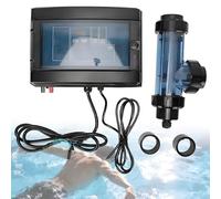 Máquina De Cloración Electrolítica Salina, Generador De Cloro Para Agua Salada De 5/10/15/20/30/50 G/h Clorador Salino Para Piscinas Para Piscinas De 10 A 100 Metros Cúbicos(20g/H)