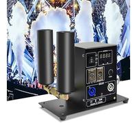 MáQuina de Co2 de Doble Tubo de 150 W,MáQuina de Humo Digital con Control DMX512,MáQuina de Humo Columna Aire,áNgulo Ajustable y Altura Chorro 5 a 6 m para Clubes,Conciertos,Eventos de Dj y Fiestas