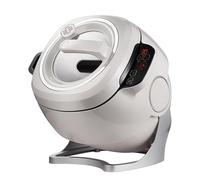 Máquina de cocción automática, 6 L, máquina eléctrica de arroz frito, arranque con un solo clic, 3 velocidades ajustables, rotación automática de 360°, para freír, guisar, cocinar