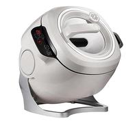 Máquina de cocción automática de 6 L, 2000 W Wok con arranque inteligente de un solo clic, freír de tres velocidades, guiso, máquina de sopa, rotación de 360° para arroz frito