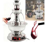Máquina De Cócteles De 3 Niveles, Dispensador De Bebidas, Elegante Máquina De Bebidas Tipo Fuente, Control De Temperatura De 0 a 100 ℃, Para Vino Tinto, Cerveza, Jugos, Fiestas, Bodas Y Celebraciones