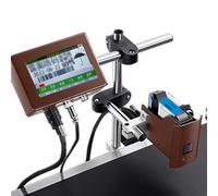 Máquina de codificación automática,Impresora de inyección de tinta industrial,Máquina de codificación en línea,Máquina de codificación de fecha,para código de barras/número de lote/etiqueta,12.7mm