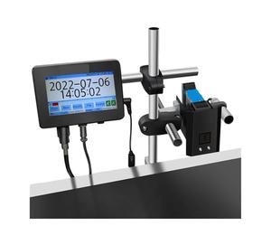 Máquina de codificación de inyección de tinta automática, línea de montaje de fecha de producción, impresora de números de lote, Impresión de tapas de bolsas de embalaje en línea, 12,7mm Impresión mul