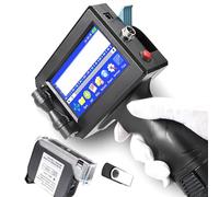 Máquina de codificación de inyección de tinta con pantalla táctil LED, impresora de mano, codificador inteligente de línea de montaje para casi cualquier superficie, soporta 25 idiomas