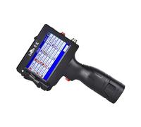 Máquina de codificación portátil de 12,7mm, pequeña impresora de inyección de tinta, fecha de producción, tapa de botella, embalaje de etiquetas con logotipo Impresión multiformato(Printer-Black HD In
