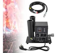 Máquina de columna de aire de CO2 máquina de humo de 200 W, máquina de niebla doble boquilla con indicador y pantalla altura de pulverización 6-8 m, para bar, fiesta, banquete, boda, cumpleaños