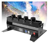 Máquina de confede portátil de 4 disparos, lanzador de confeeléctrico, máquina de cañón de confe, lanzde de confepara DJ profesional para bodas