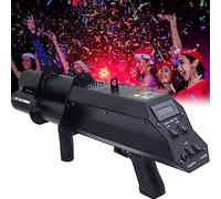 Máquina de confeti electrónica, lanzador de confeti profesional Máquina de pulverización de confeti de mano for conciertos, fiestas, bodas, cumpleaños de Año Nuevo